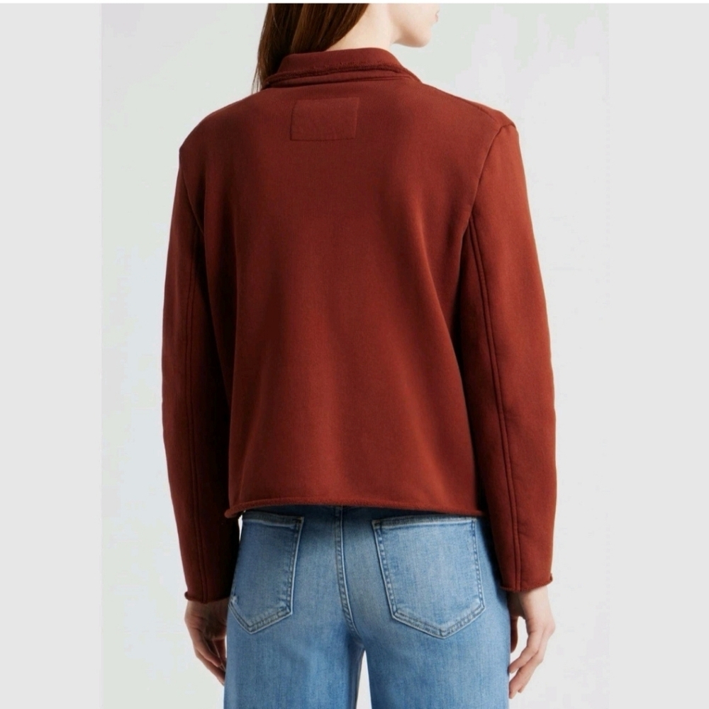 Frank & Eileen Mini Belfast Triple Fleece Peacoat In Spice Small $328 - Picture 4 of 9